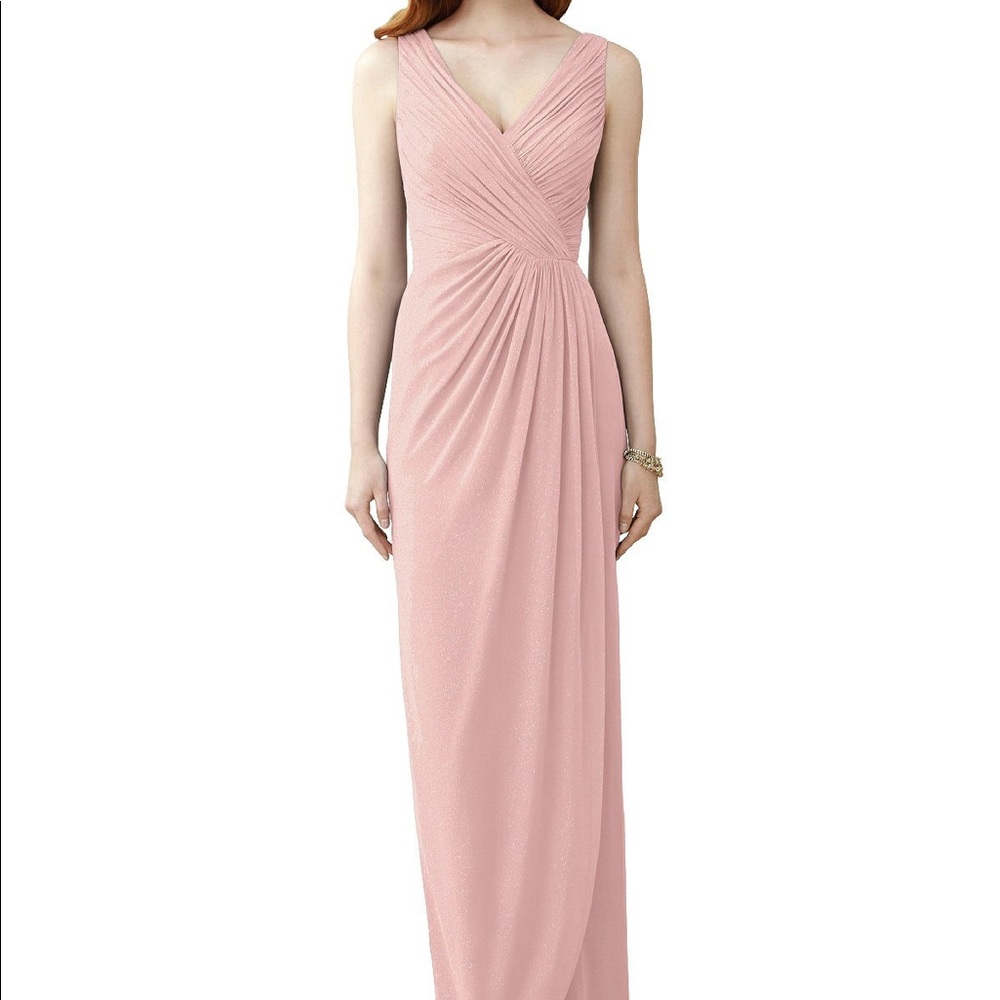 Dessy Bridesmaid Dress Style 2958 Rose Gold 20W